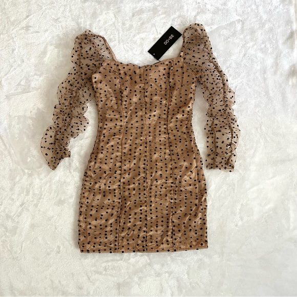 DO+BE ruched Polka Dot Dress - Picture 6 of 7